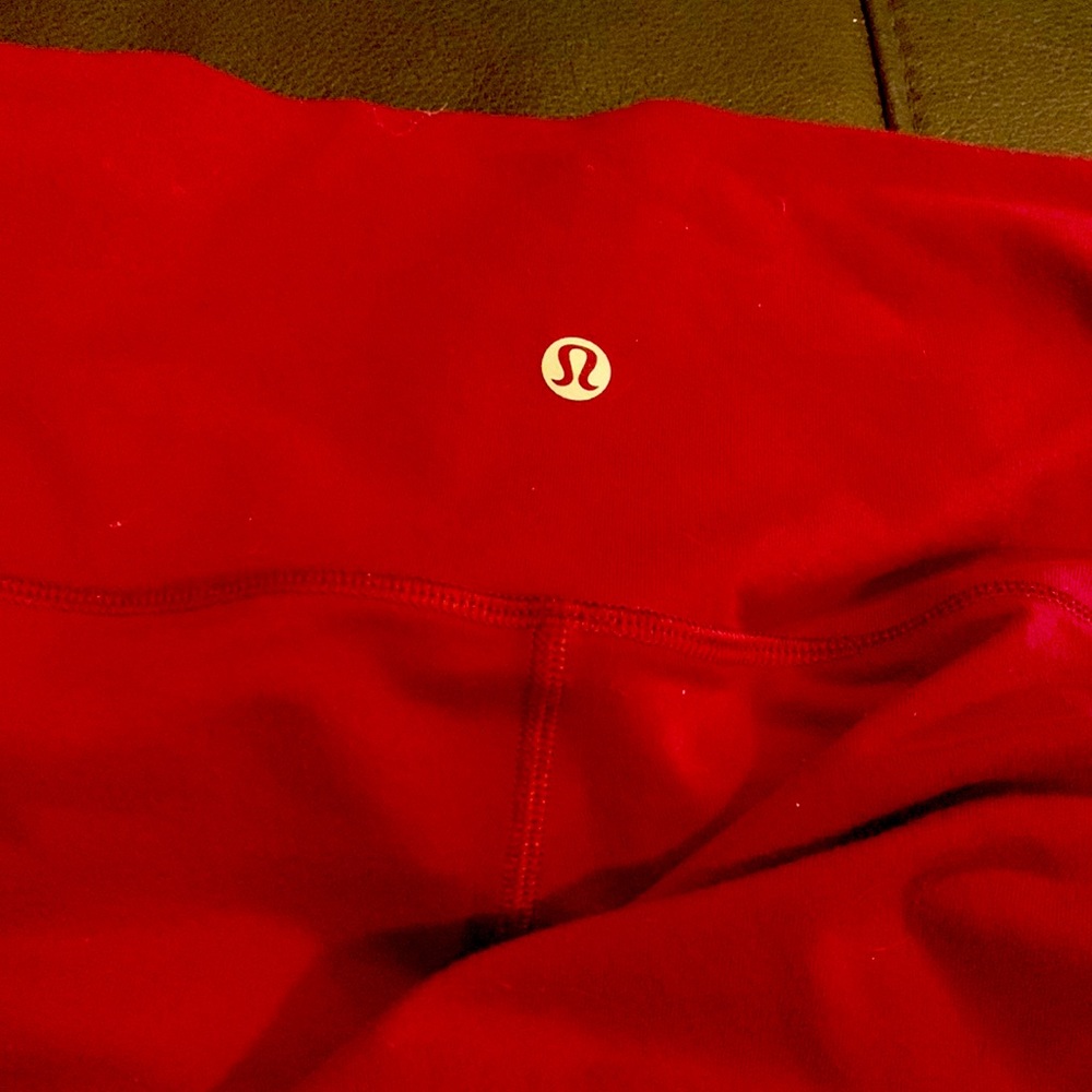 Lululemon red leggings